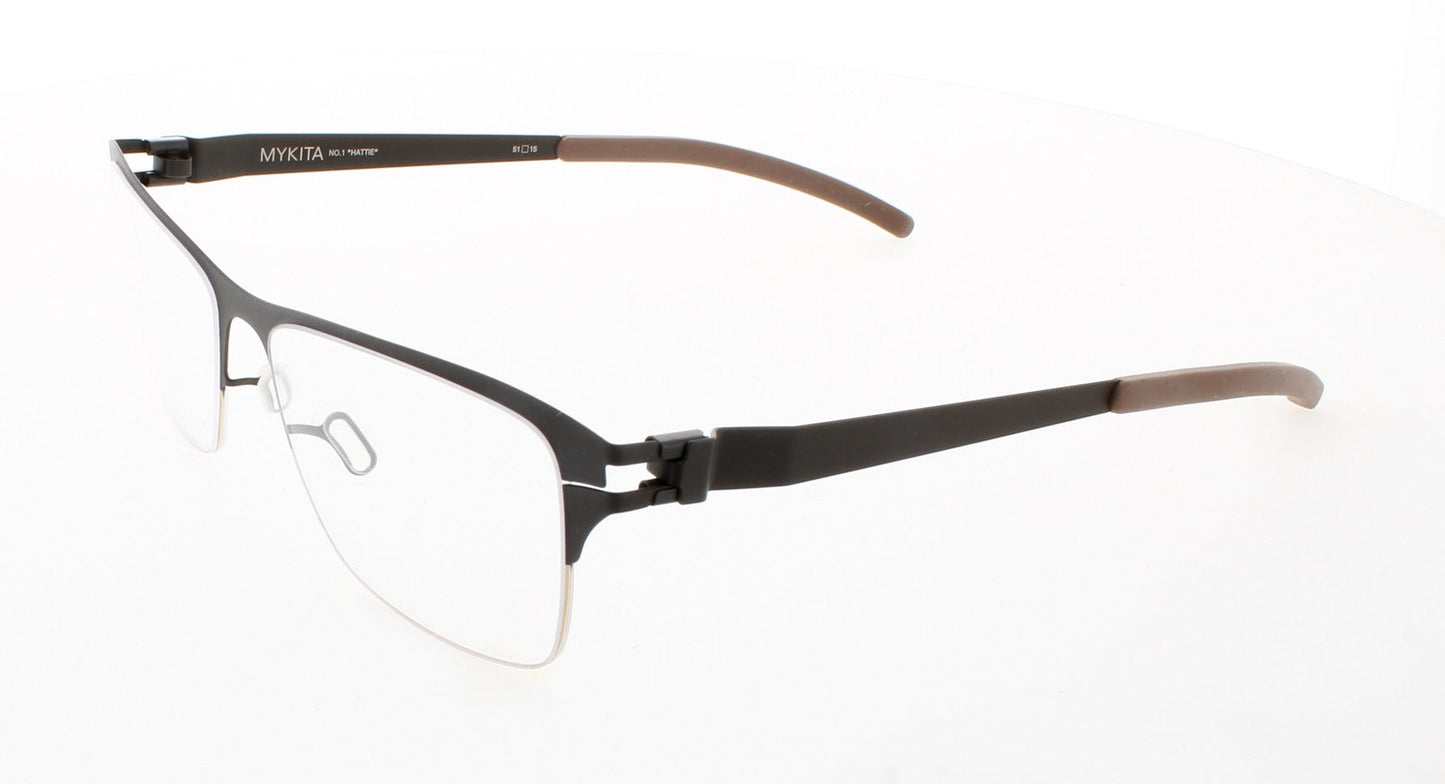 MYKITA NO1-HATTIE-GOLD-DARK-BROWN Frame GOLD DARK BROWN Lens DEMO