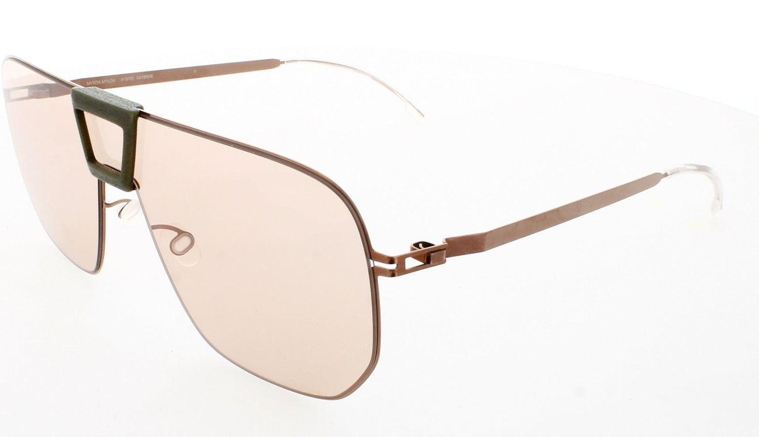 MYKITA M-CAYENNE-BROWN/OLIVE-LIGHT BROWN Frame BROWN/OLIVE Lens LIGHT BROWN