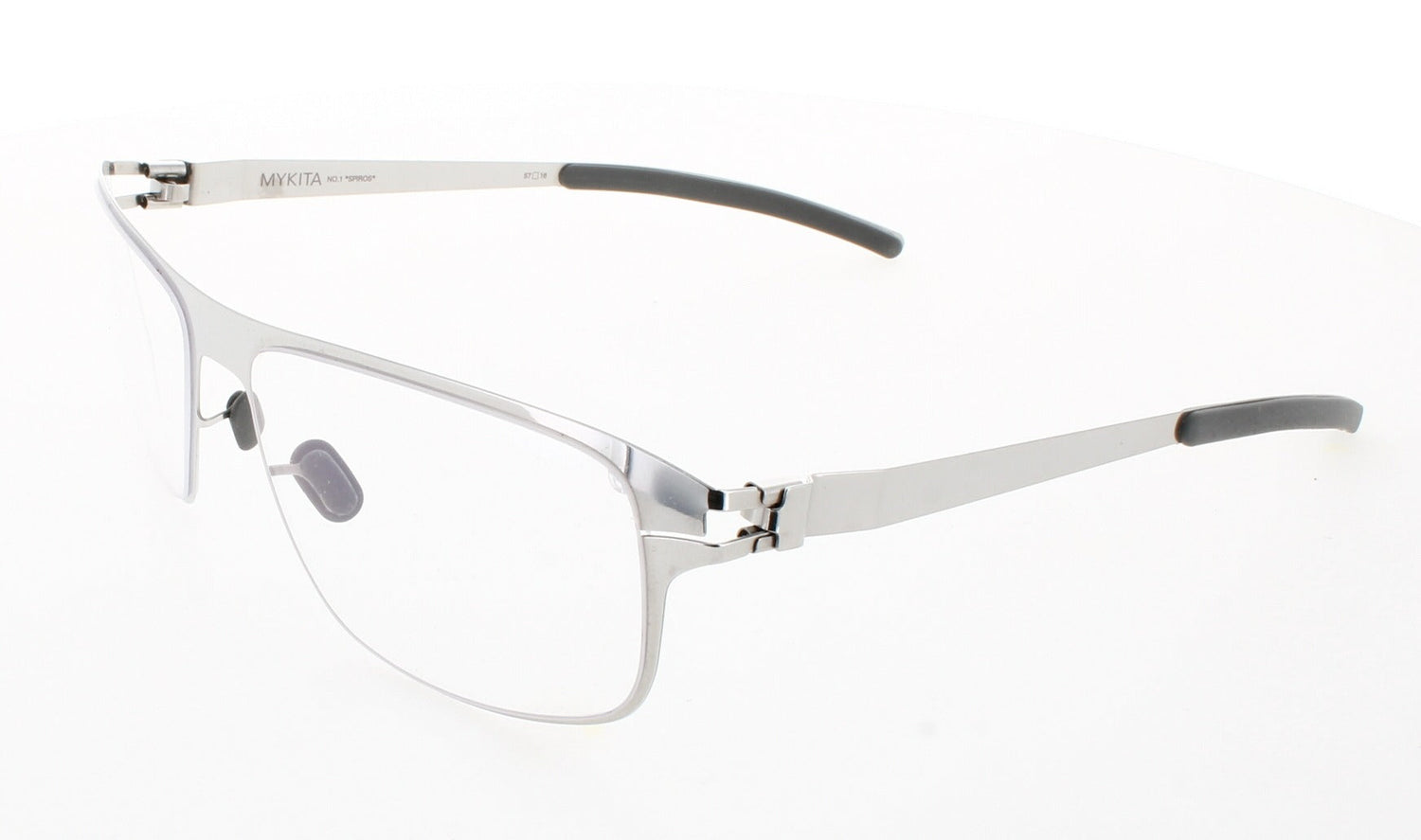 MYKITA NO1-SPIROS-SHINYSILVER Frame SHINY SILVER Lens DEMO