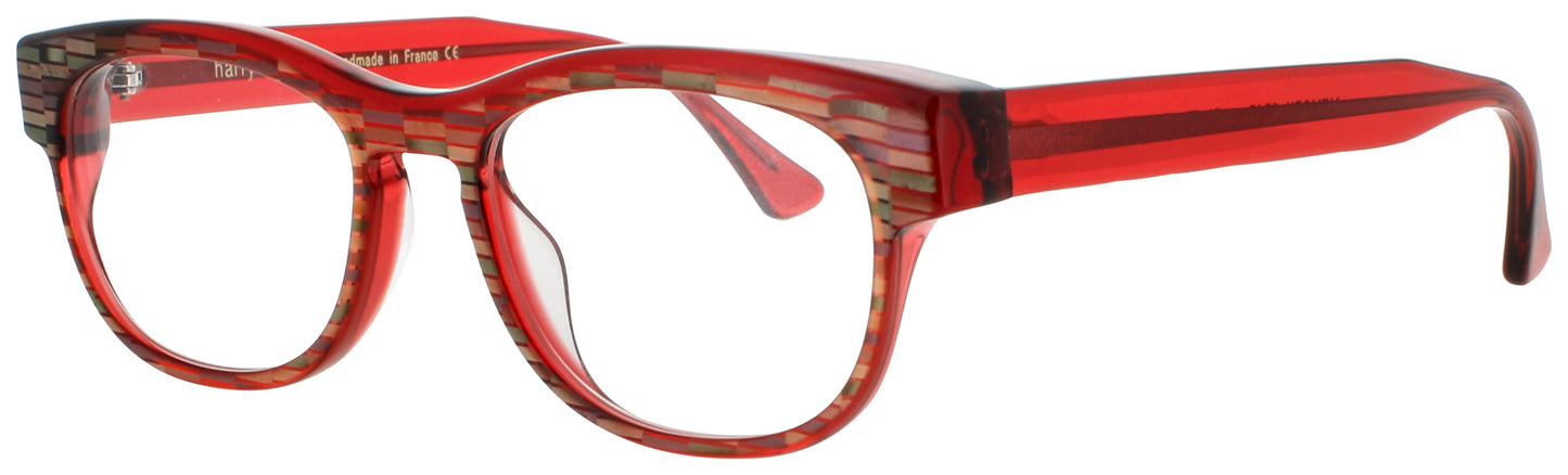 HARRY LARY MEMORY Frame RED/STRIPES Lens DEMO