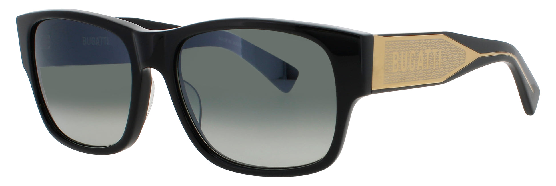 BUGATTI 12 Frame BLACK Lens GREEN GRADIENT