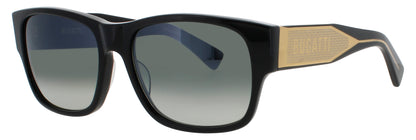 BUGATTI 12 Frame BLACK Lens GREEN GRADIENT
