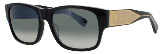 BUGATTI 12 Frame BLACK Lens GREEN GRADIENT