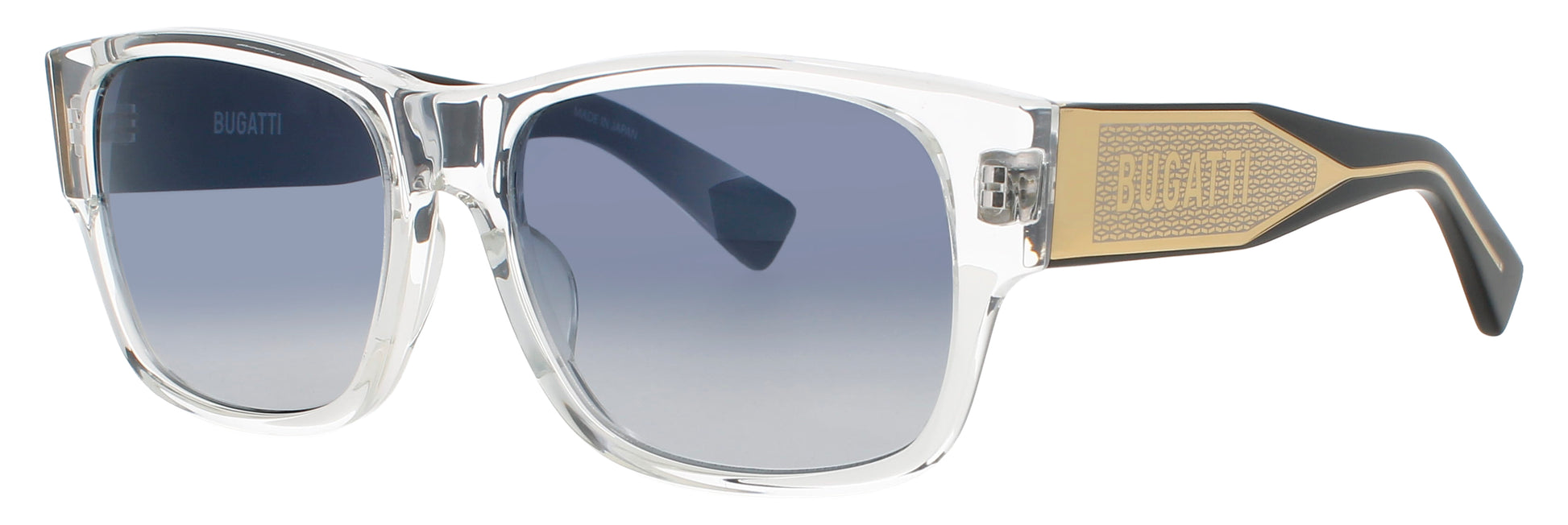 BUGATTI 12 Frame CRYSTAL CLEAR Lens BLUE GRADIENT