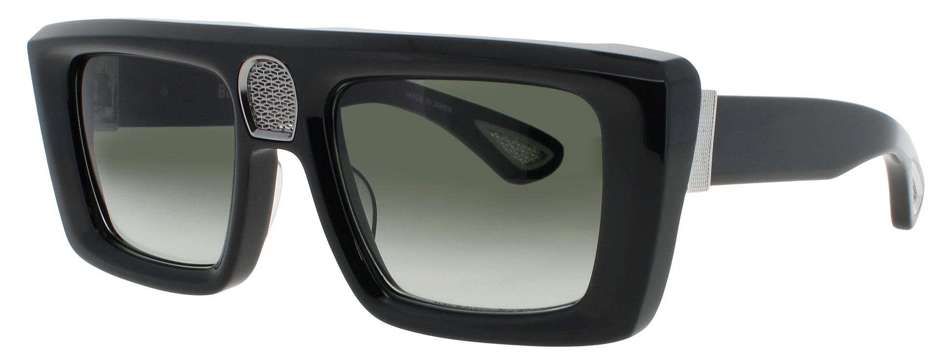 BUGATTI 02 Frame BLACK Lens GREEN GRADIENT