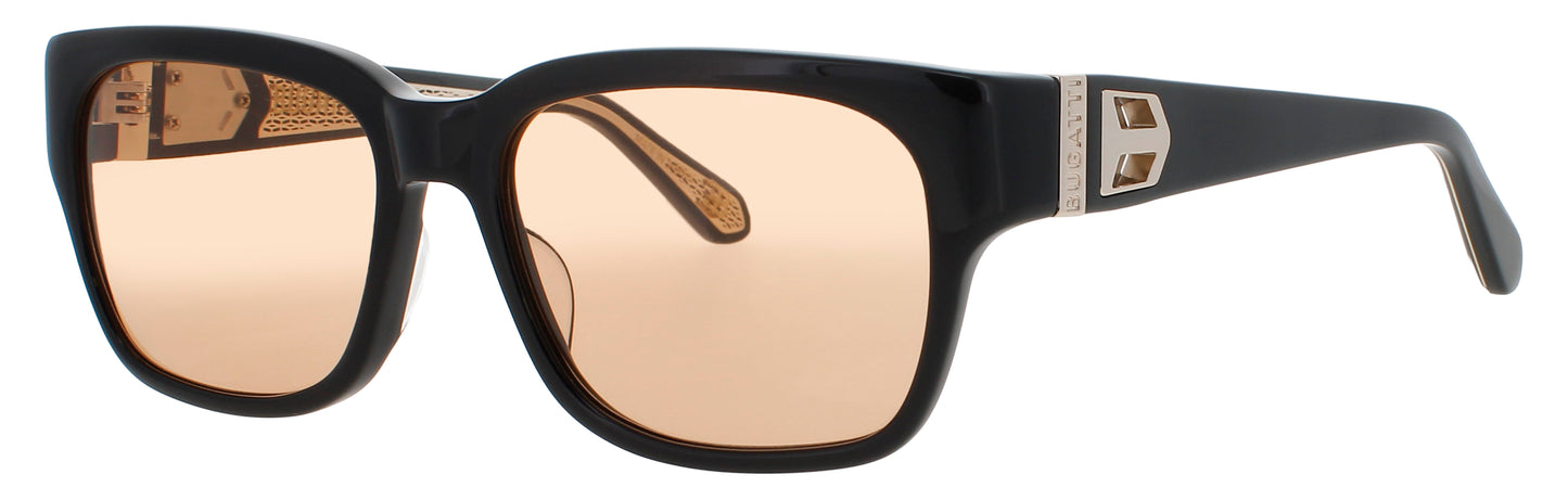 BUGATTI 29 Frame BLACK Lens LIGHT ORANGE TINT