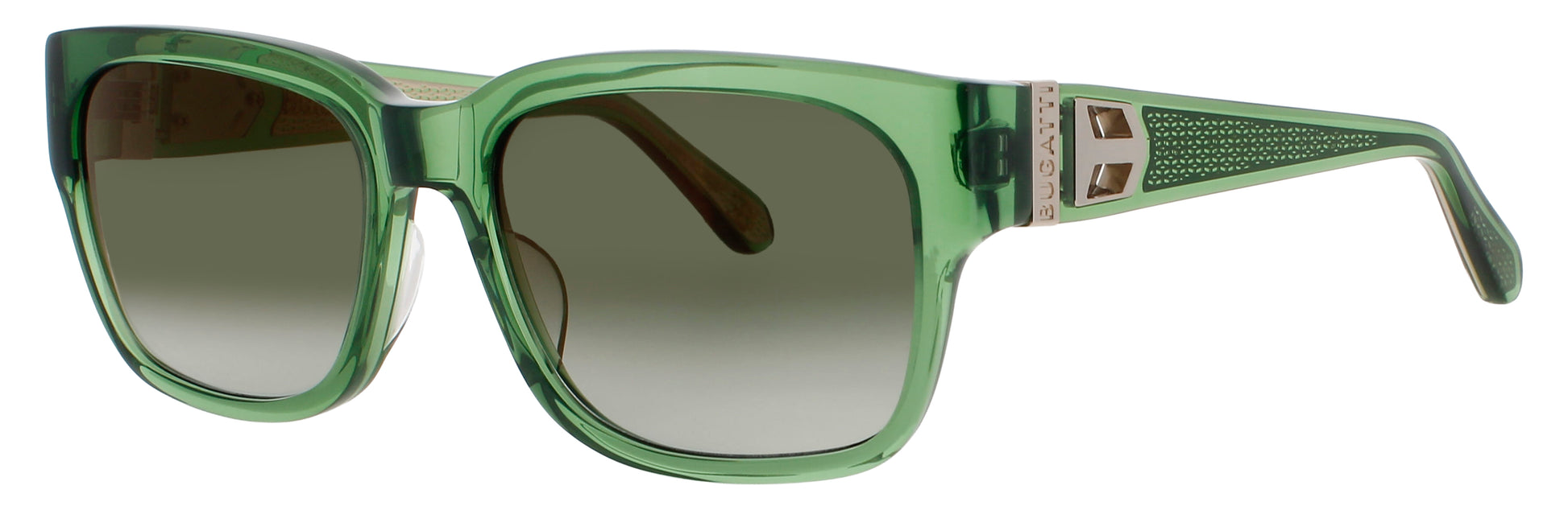BUGATTI 29 Frame GREEN CRYSTAL Lens GREY GRADIENT