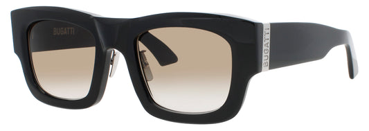 BUGATTI 48M Frame BLACK / STERLING SILVER Lens BROWN GRADIENT
