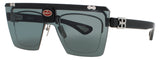 BUGATTI 01BRX Frame STERLING SILVER Lens GREEN TINT