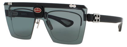BUGATTI 01BRX Frame STERLING SILVER Lens GREEN TINT