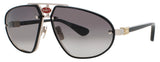 BUGATTI 10 Frame BLACK/WHITE GOLD Lens GREY GRADIENT