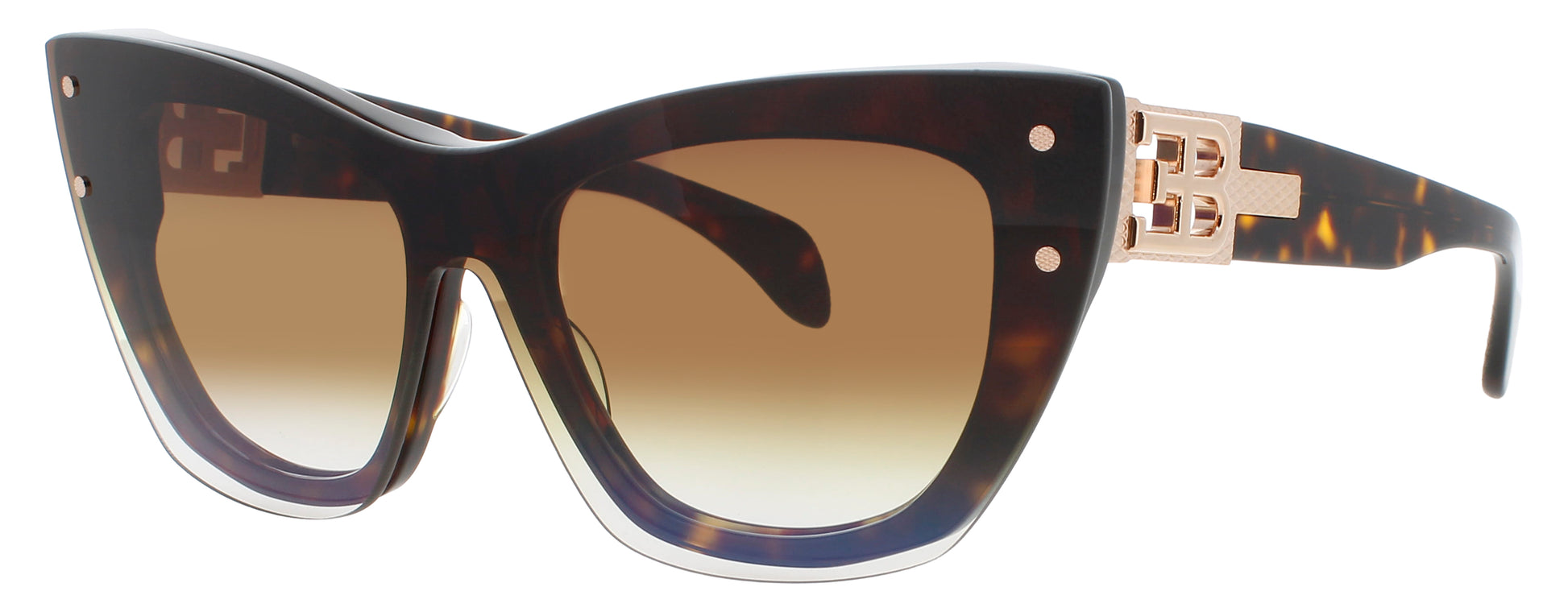 BUGATTI 48L Frame HAVANA TORTOISE / ROSE GOLD Lens BROWN GRADIENT
