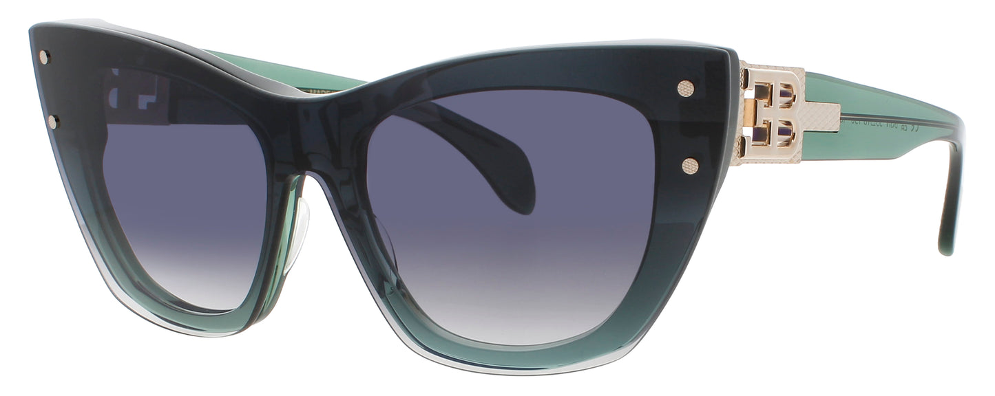 BUGATTI 48L Frame GREEN CRYSTAL Lens GREY GRADIENT