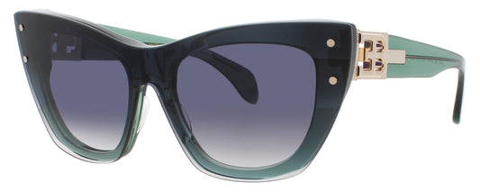 BUGATTI 48L Frame GREEN CRYSTAL Lens GREY GRADIENT