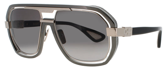 BUGATTI 08 Frame GUNMETAL/WHITE GOLD Lens GREY GRADIENT