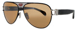 BUGATTI 11 Frame BLACK/STERLING SILVER Lens BROWN