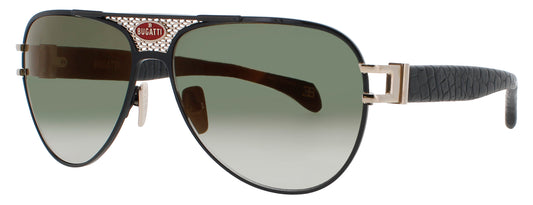 BUGATTI 11 Frame BLACK/WHITE GOLD Lens GREY GRADIENT