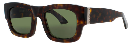 BUGATTI 48M Frame HAVANA Lens GREEN