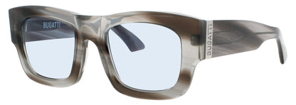 BUGATTI 48M Frame GREY STRAT Lens BLUE GRADIENT