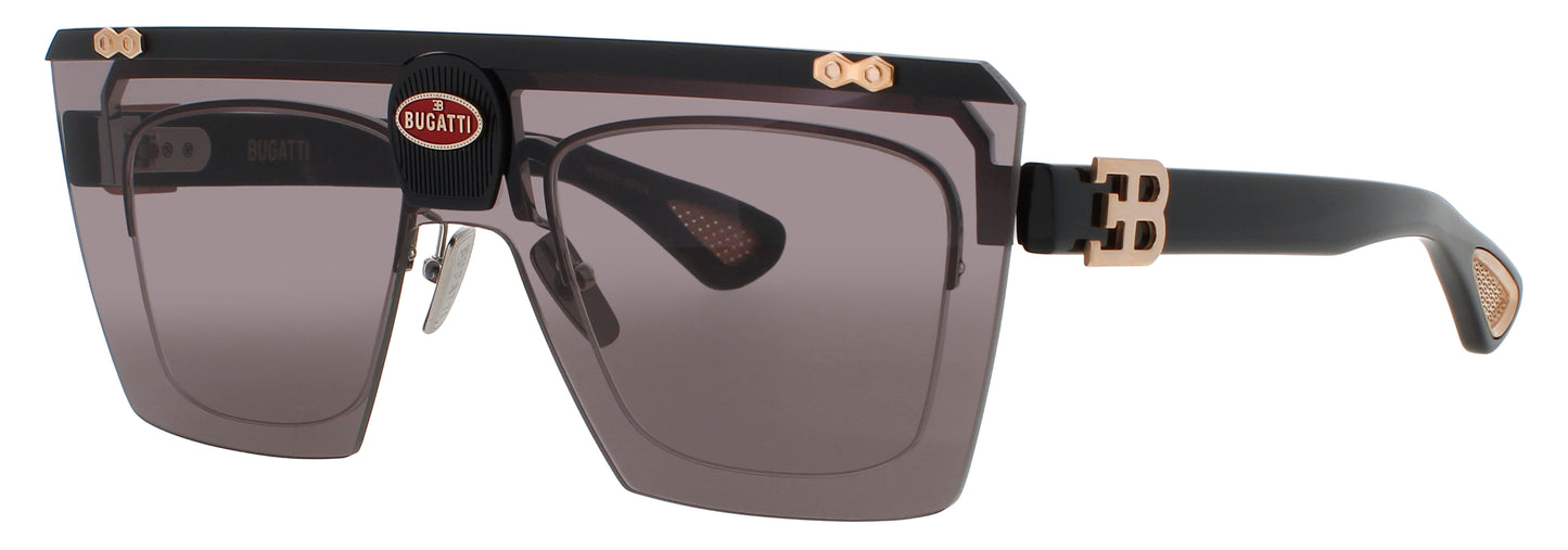 BUGATTI 01BRX Frame BLACK/ROSE GOLD Lens GREY GRADIENT