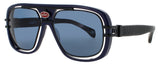 BUGATTI 07 Frame DARK BLUE/BLACK Lens BLUE TINT