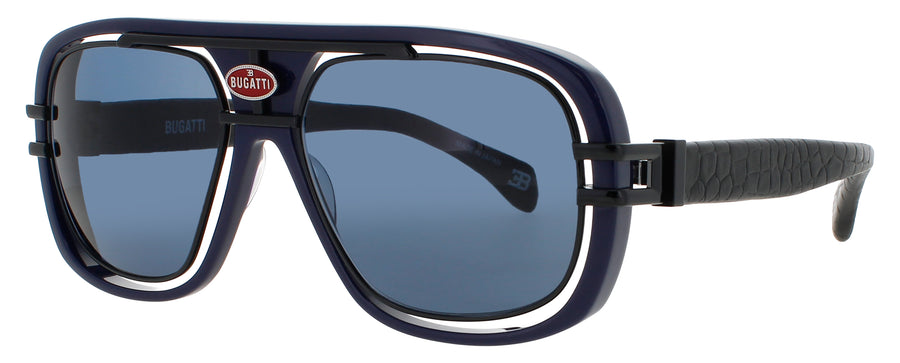 BUGATTI 07 Frame DARK BLUE/BLACK Lens BLUE TINT