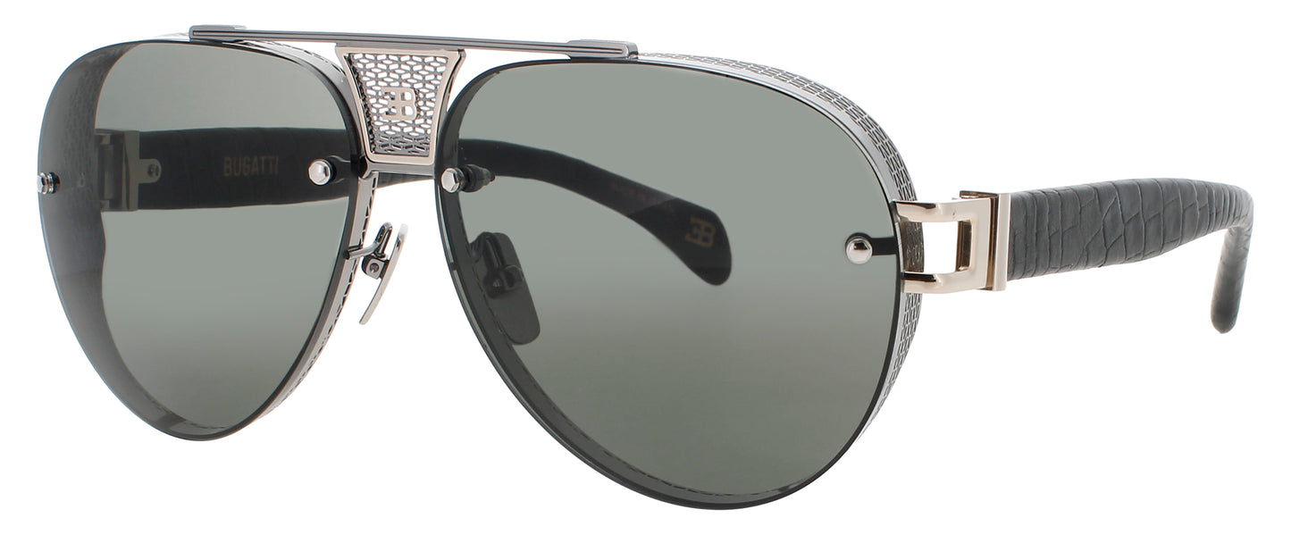 BUGATTI 05 Frame GUNMETAL / WHITE GOLD Lens GREY TINT