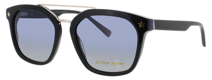 ELTON JOHN ROCKER Frame BLACK Lens DARK BLUE GRADIENT