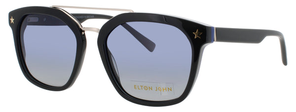 ELTON JOHN ROCKER Frame BLACK Lens DARK BLUE GRADIENT