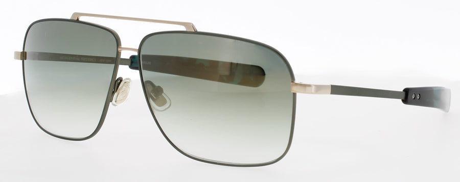 MORGENTHAL FREDERICS MOHAWK Frame GOLD OLIVE Lens GRADIENT GREEN GOLD FLASH