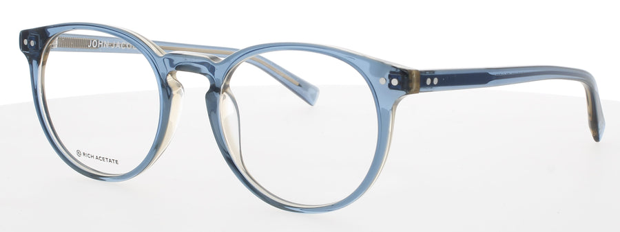 JOHN JACOBS JJE12543XL Frame CRYSTAL BLUE Lens DEMO