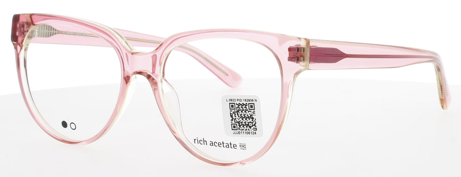 JOHN JACOBS JJE14726 Frame CRYSTAL PINK Lens DEMO