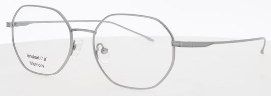 LENSKART LAE16208 Frame MATTE SILVER Lens DEMO