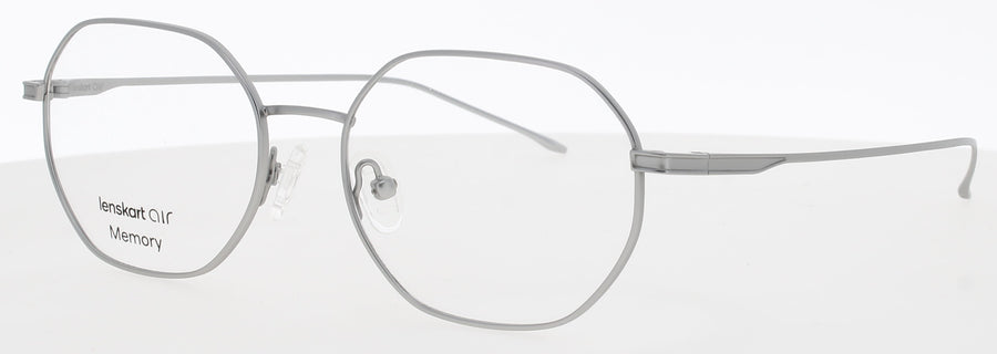 LENSKART LAE16208 Frame MATTE SILVER Lens DEMO