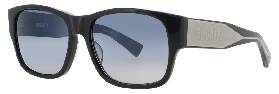 BUGATTI 12 Frame DARK GREY  Lens BLUE GRADIENT POLARIZED