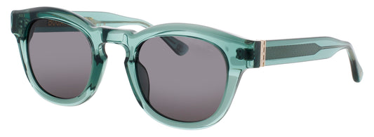 BUGATTI 71 Frame BOTTLE GREEN/WHITE GOLD Lens SMOKE