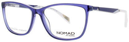 NOMAD-MOREL 2547N Frame ROYAL BLUE/CLEAR Lens DEMO
