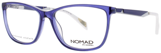 NOMAD-MOREL 2547N Frame ROYAL BLUE/CLEAR Lens DEMO