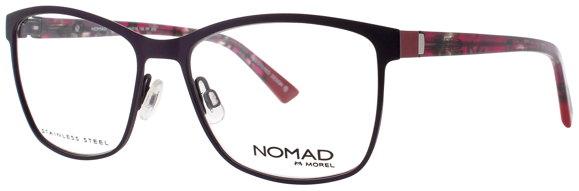 NOMAD-MOREL 3048N Frame GREY/BURGUNDY Lens DEMO