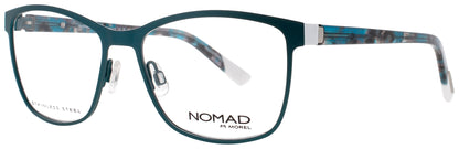NOMAD-MOREL 3048N Frame TEAL MARBLE Lens DEMO