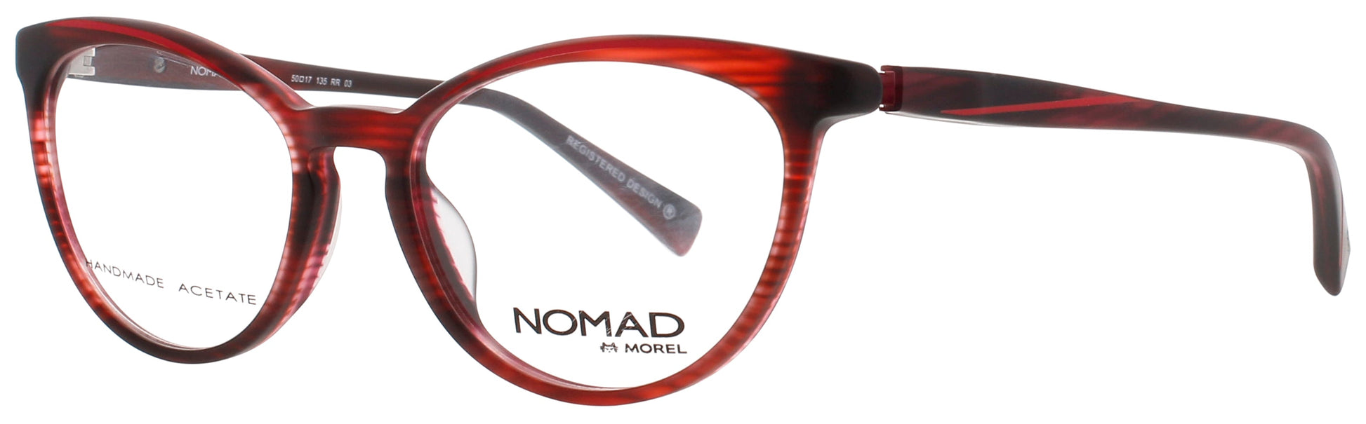 NOMAD-MOREL 40037N Frame RED MARBLE Lens DEMO