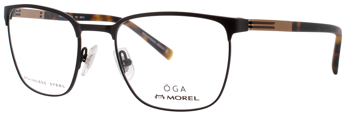 OGA-MOREL 10074O Frame BLACK/BROWN Lens DEMO