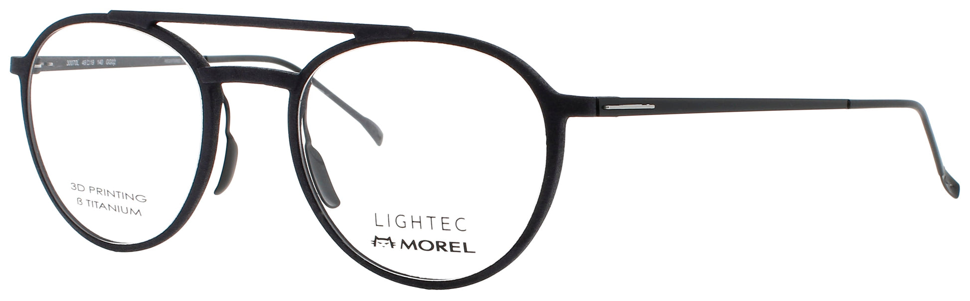 LIGHTEC-MOREL 30070L Frame BLACK/SILVER Lens DEMO