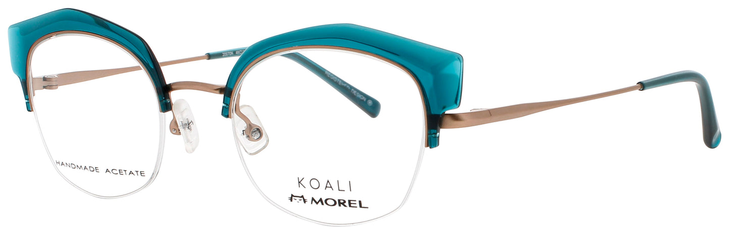 KOALI-MOREL 20070K Frame AQUA BLUE/GOLD Lens DEMO