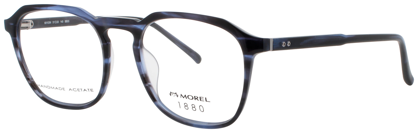 1880-MOREL 60103M Frame BLUE TORTOISE Lens DEMO