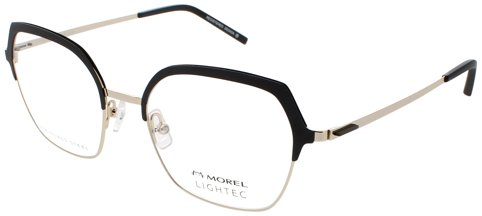 LIGHTEC-MOREL OMICRON 36 Frame BLACK/GOLD Lens DEMO