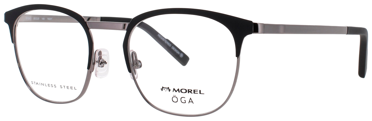OGA-MOREL 10154O Frame GUNMETAL/SILVER Lens DEMO