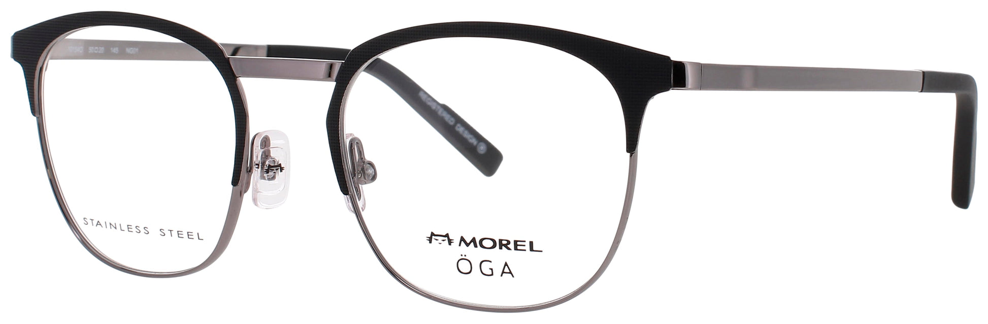 OGA-MOREL 10154O Frame GUNMETAL/SILVER Lens DEMO