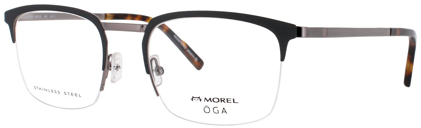 OGA-MOREL 10157O Frame GUNMETAL/SILVER Lens DEMO
