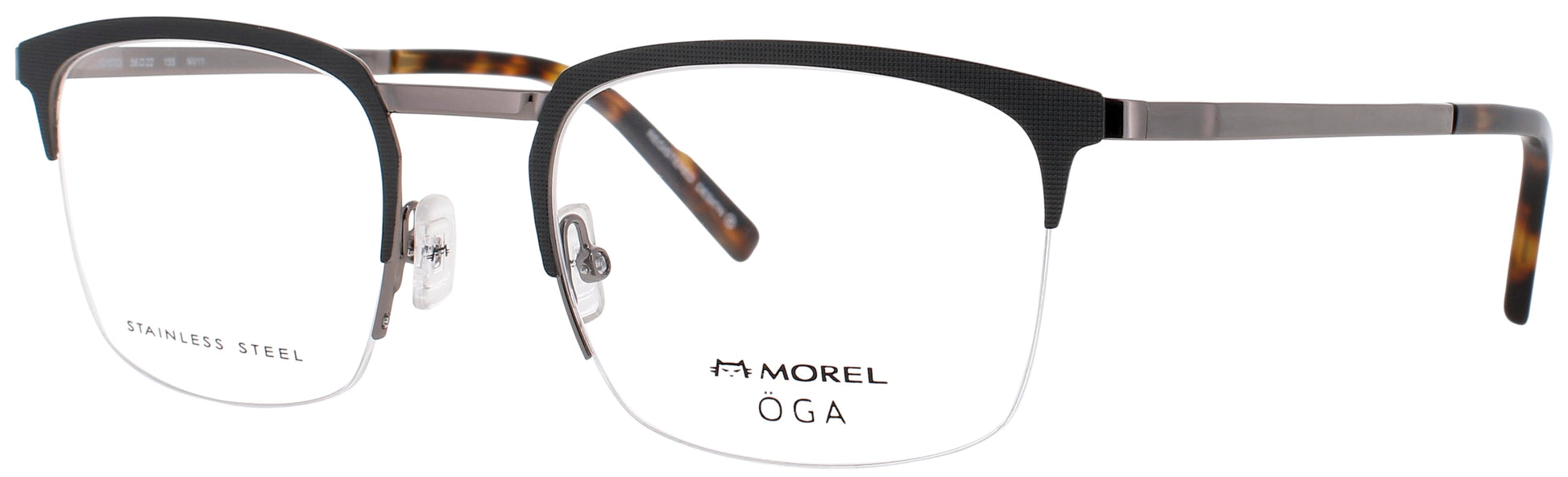 OGA-MOREL 10157O Frame GUNMETAL/SILVER Lens DEMO